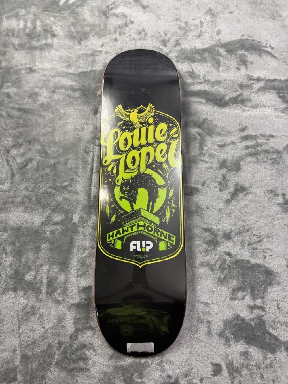 New Flip Louie Lopez Iconoclastics Skateboard Deck 8.13 Black Green Art Graphic